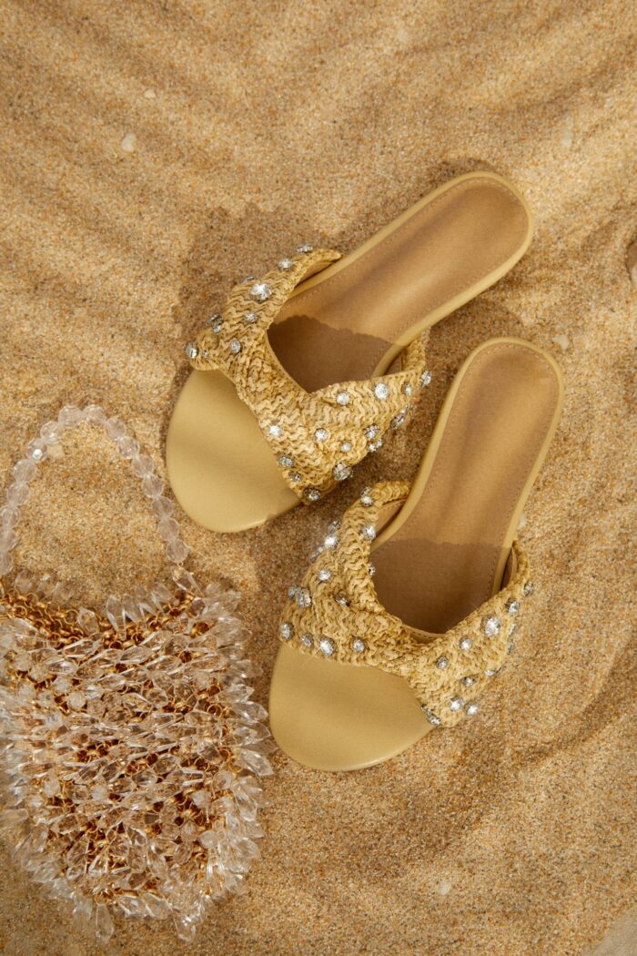 Maria Embellished Slip On Sandals - Image 2